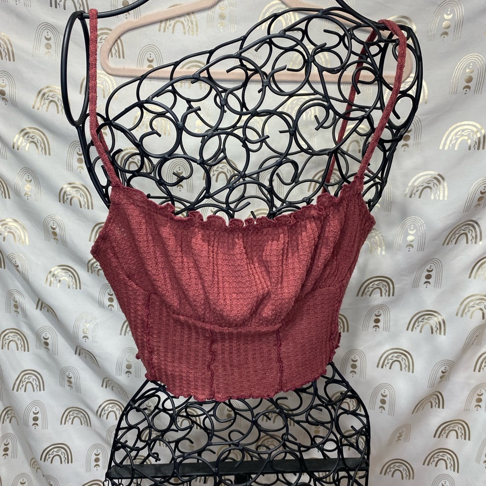 SHEIN Burgundy Camisole Top